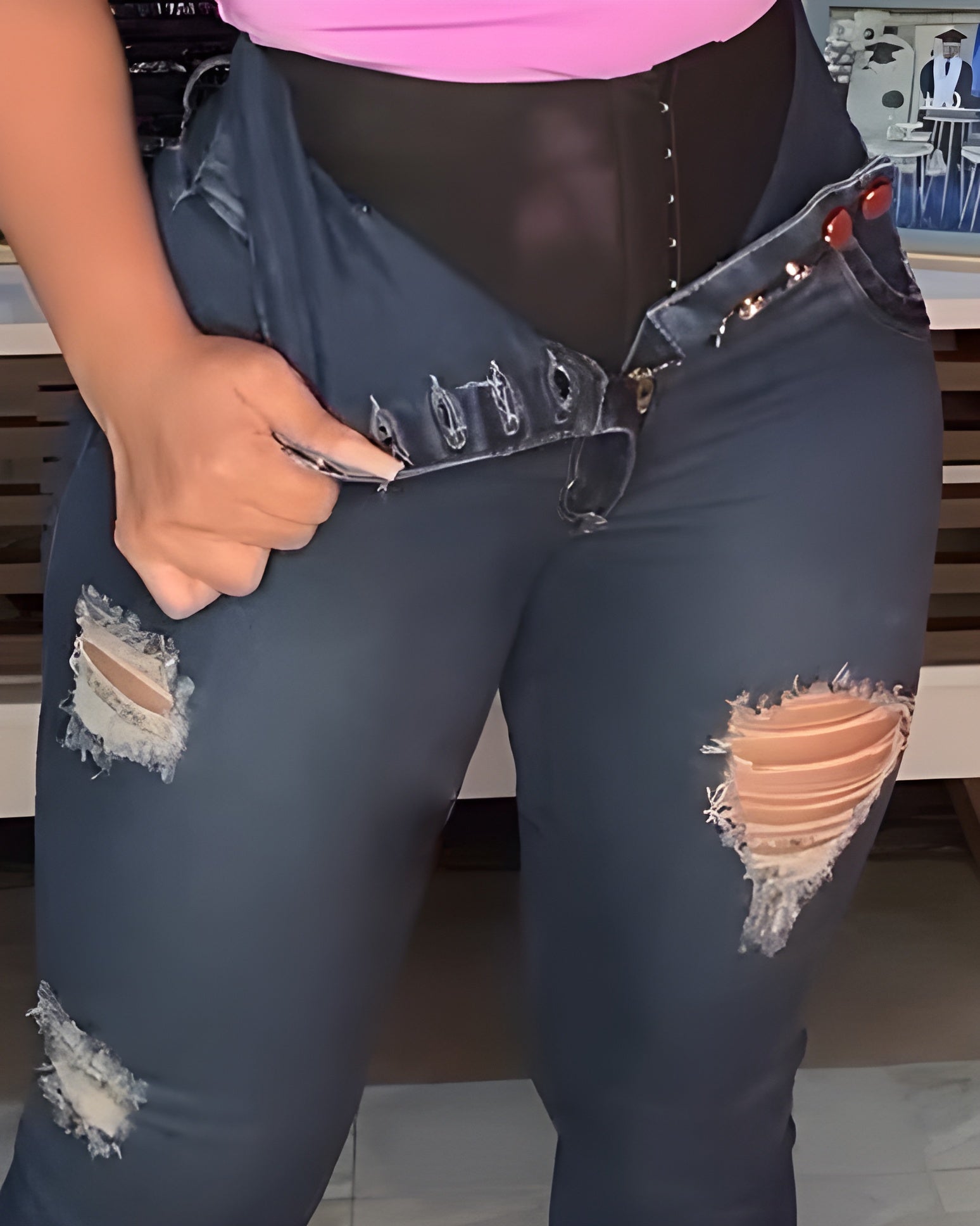 Butt Push Up Faja Jeans