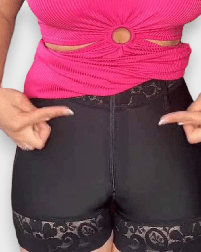 Zipper Butt Lift Shorts - Wishe