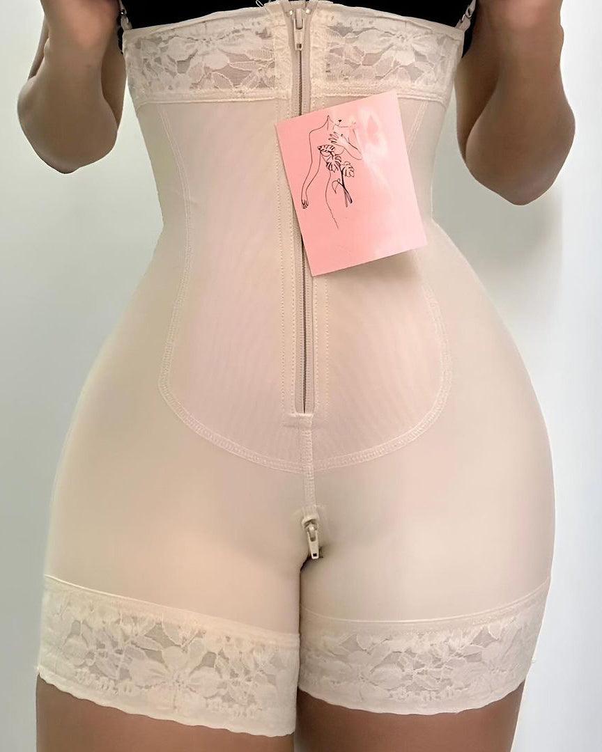 Hourglass Girdle With Defined Curves Strapless With Closure And Snaps - Wishe