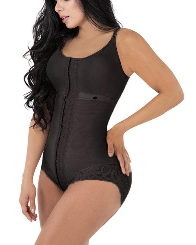 High Compression Shapewear With Hook Shaper Adjustable Bra Slimming Bodysuit - Wishe