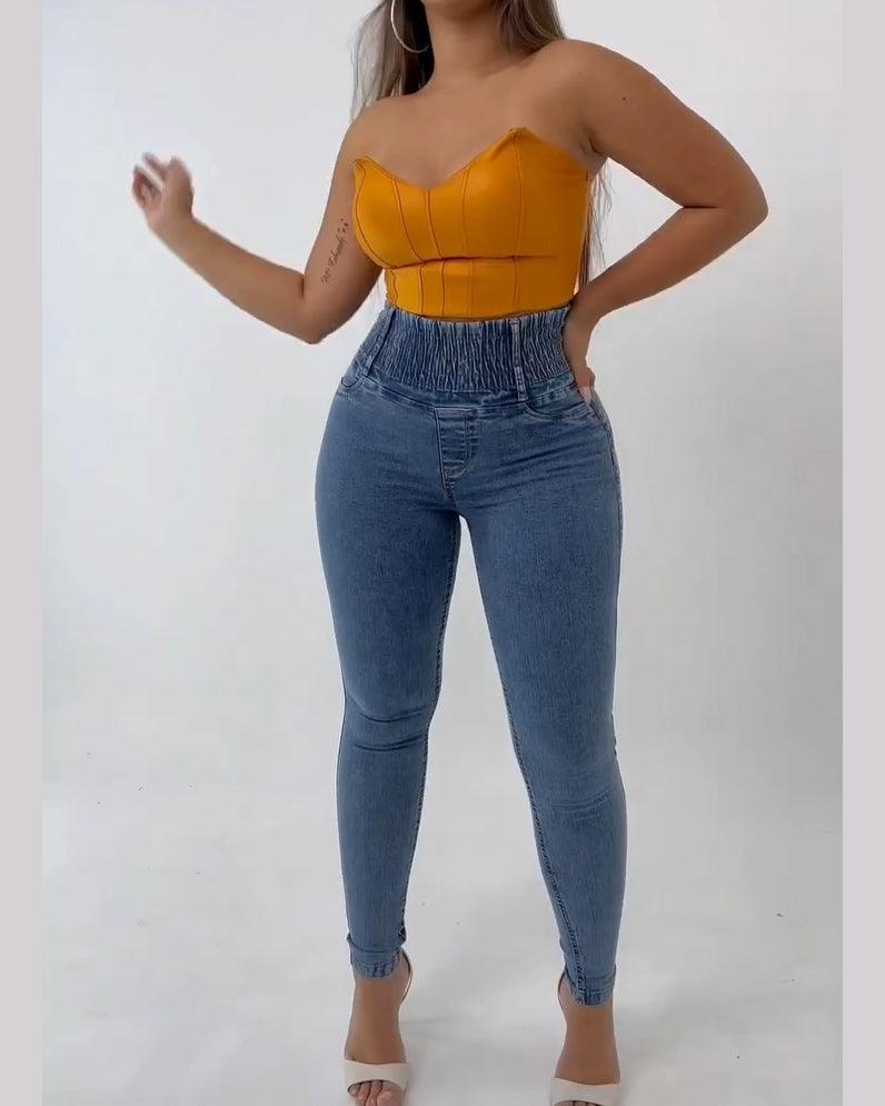 Stretchy Sliming Jeans - Wishe