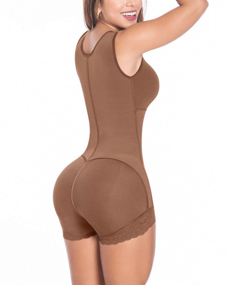 Woman Full Body Shapewear PostpartumTummy Control Shaper Slimming Fajas With Zipper - Wishe