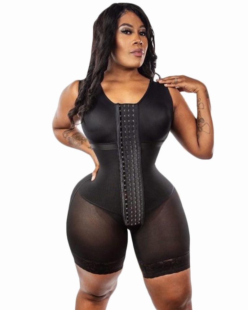 Compression Garments Tummy Control Fajas Adjustable Hook And Eye Front Closure Women Shapewear Post Liposuction - Wishe