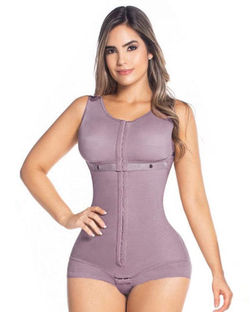 Shapewear For Women HOOK AND EYE CLOSURE Breast Support Tummy Control Triangle Bodysuit Bodyshaper - Wishe