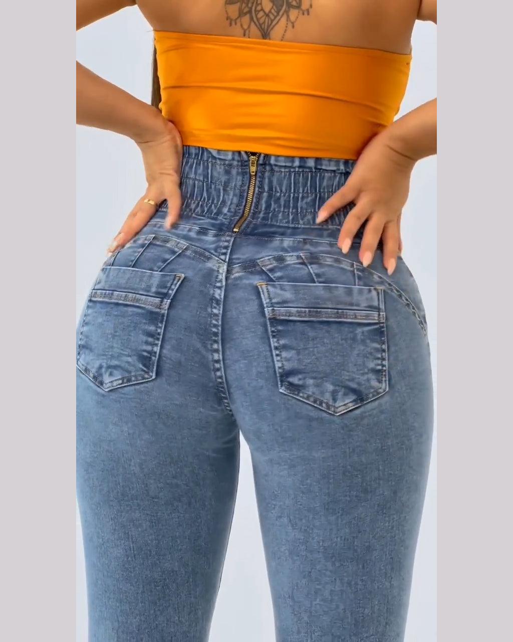 Stretchy Sliming Jeans - Wishe