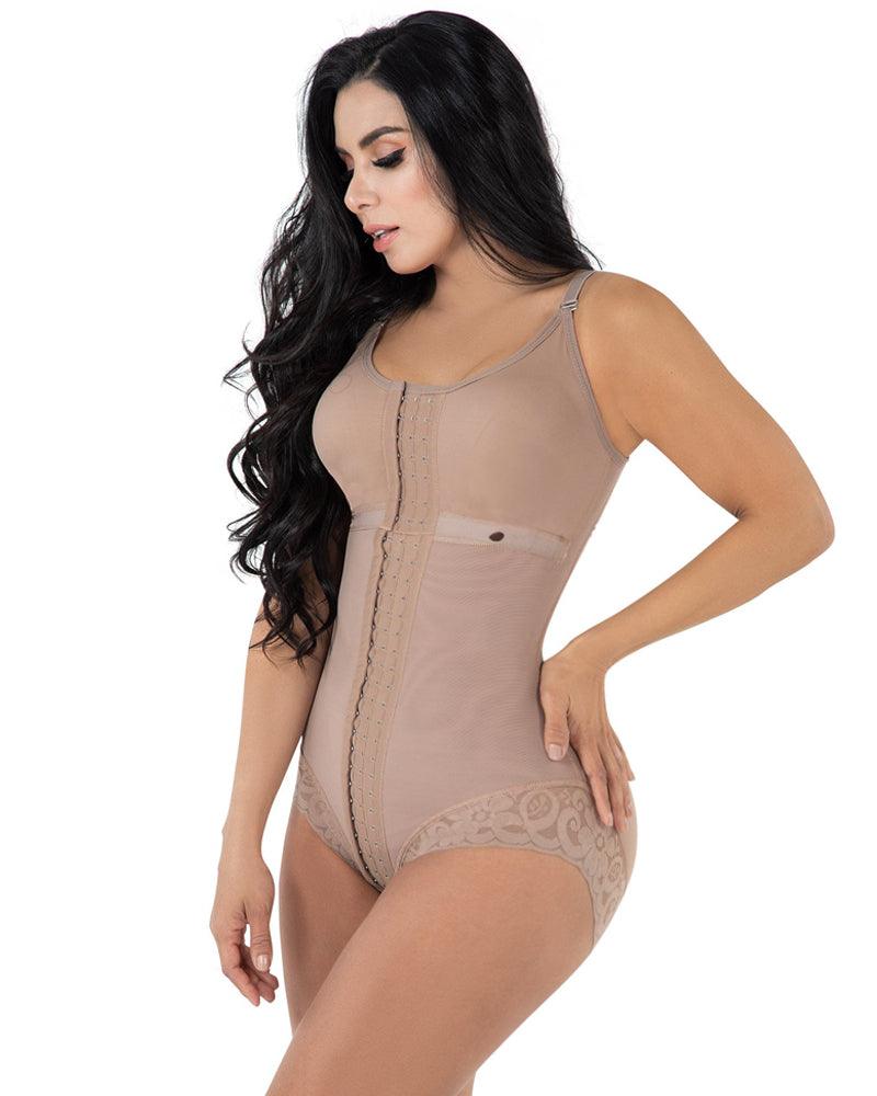 High Compression Shapewear With Hook Shaper Adjustable Bra Slimming Bodysuit - Wishe