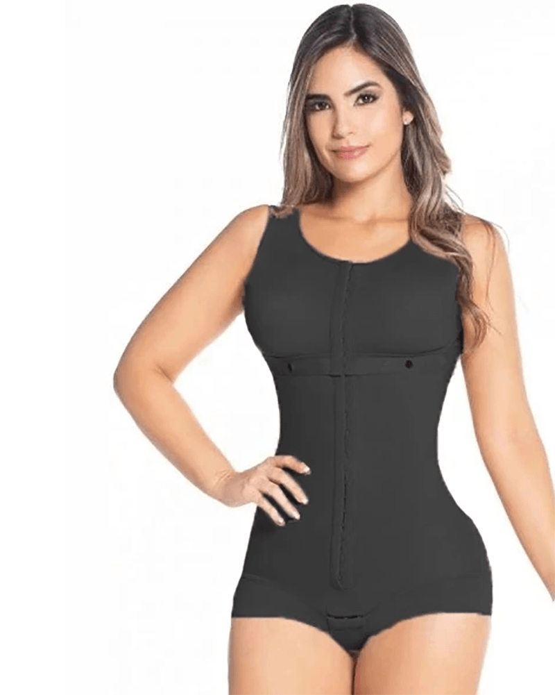 Shapewear For Women HOOK AND EYE CLOSURE Breast Support Tummy Control Triangle Bodysuit Bodyshaper - Wishe