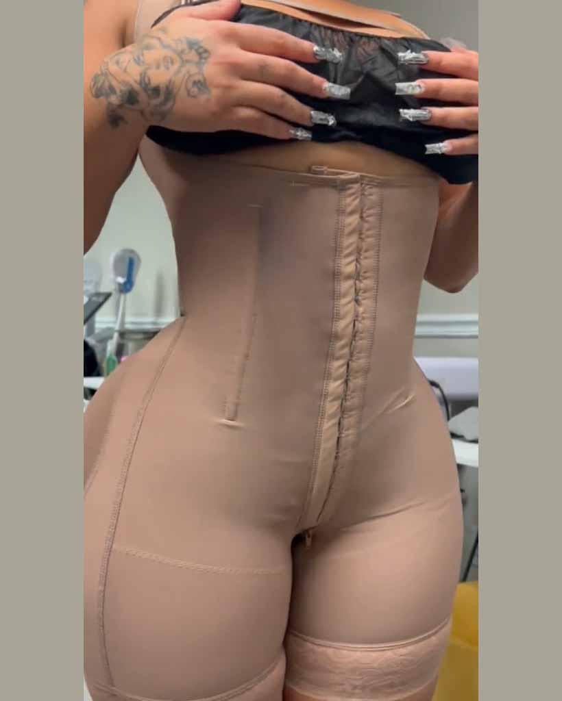 Waist Trainer Mid Thigh Faja No Bra - Wishe