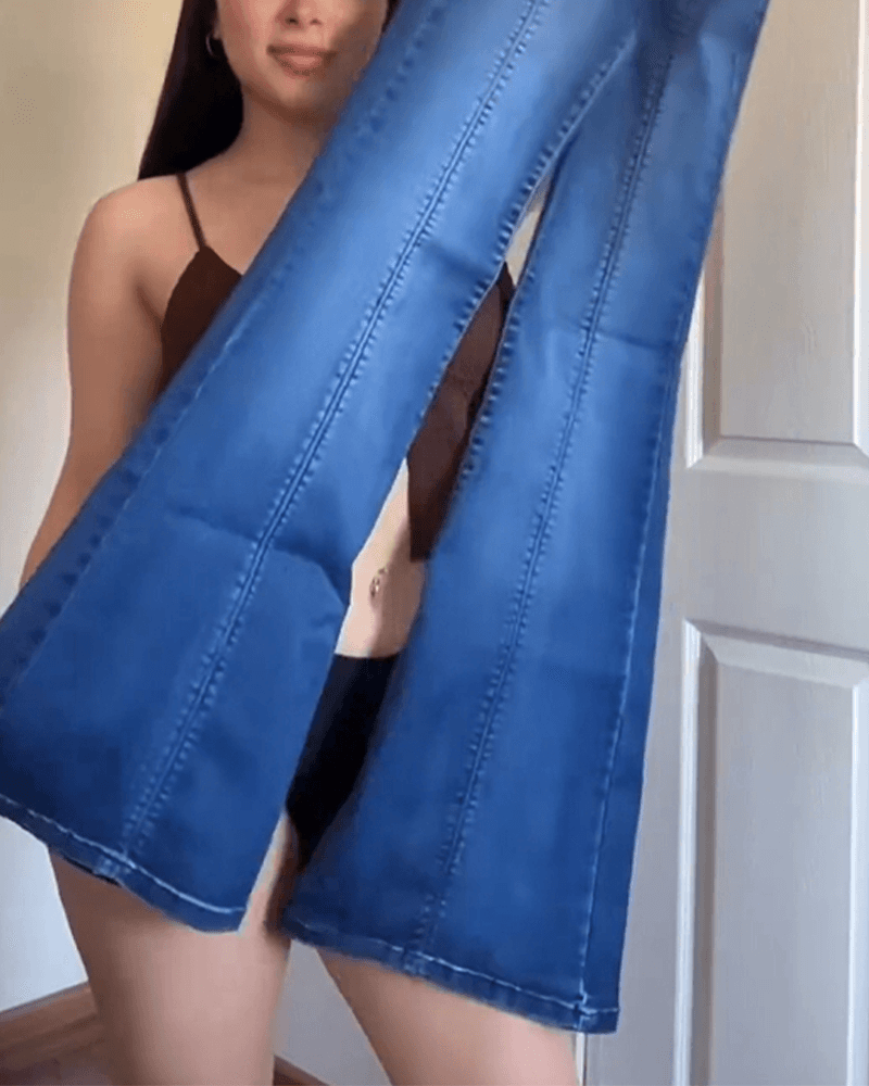 Skinny Booty Flared Jeans - Wishe
