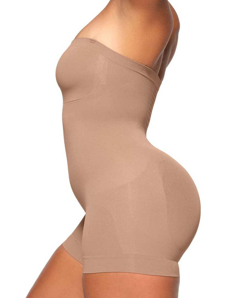 Slimming Bodypiece With Removable Shoulder Strap - Wishe