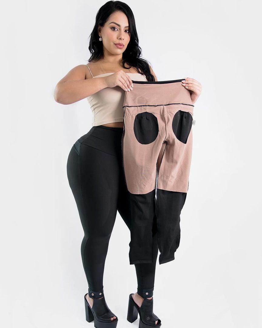 Skinny Zipper Peach Butt Pants - Wishe