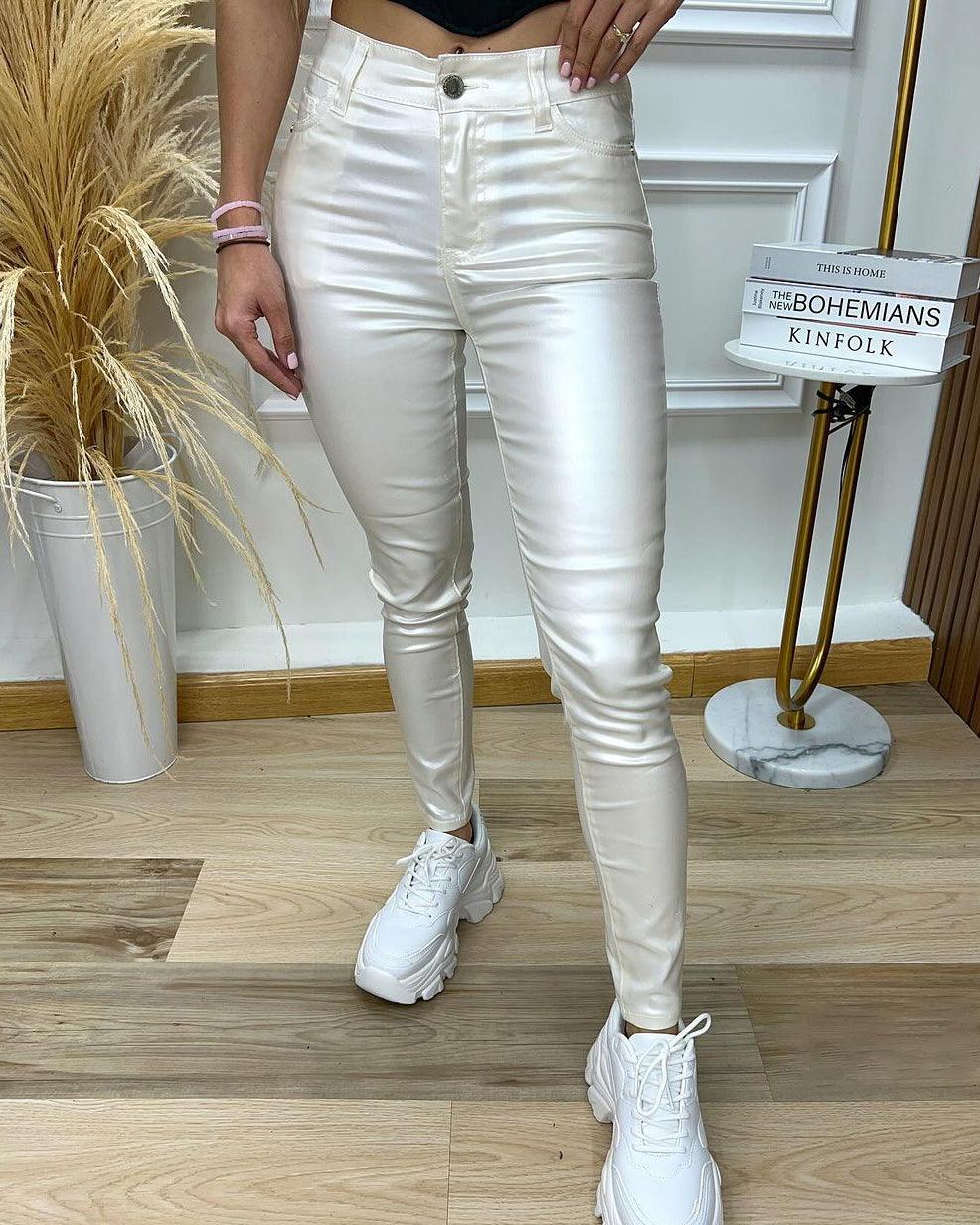 Metallic Sexy Curve Jeans - Wishe