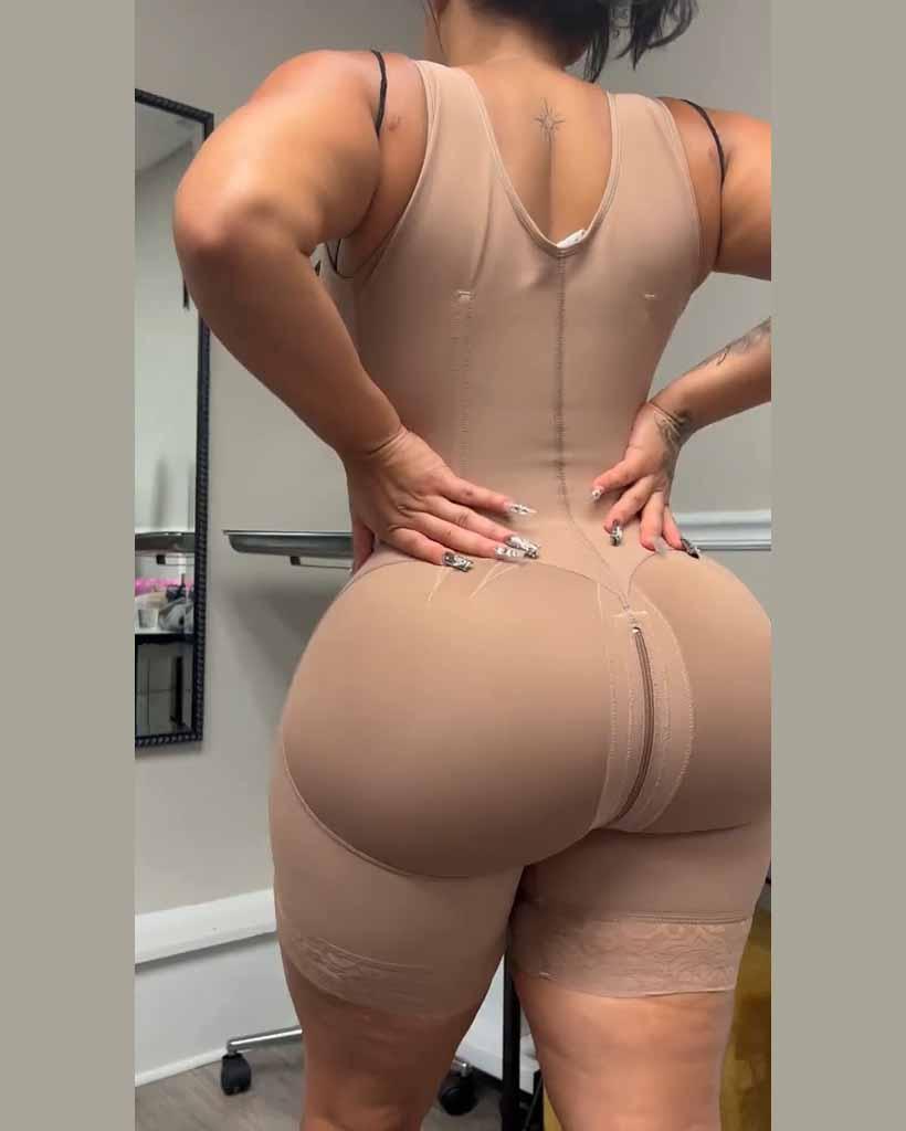 Waist Trainer Mid Thigh Faja No Bra - Wishe